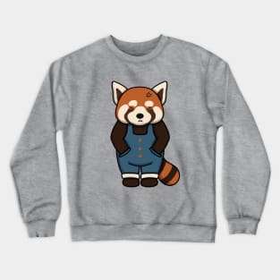 Cute Angry Red Panda Crewneck Sweatshirt